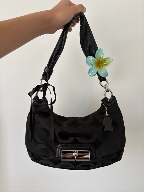 Coach Handbags - Vintage Black Coach Op Art Shoulder Bag